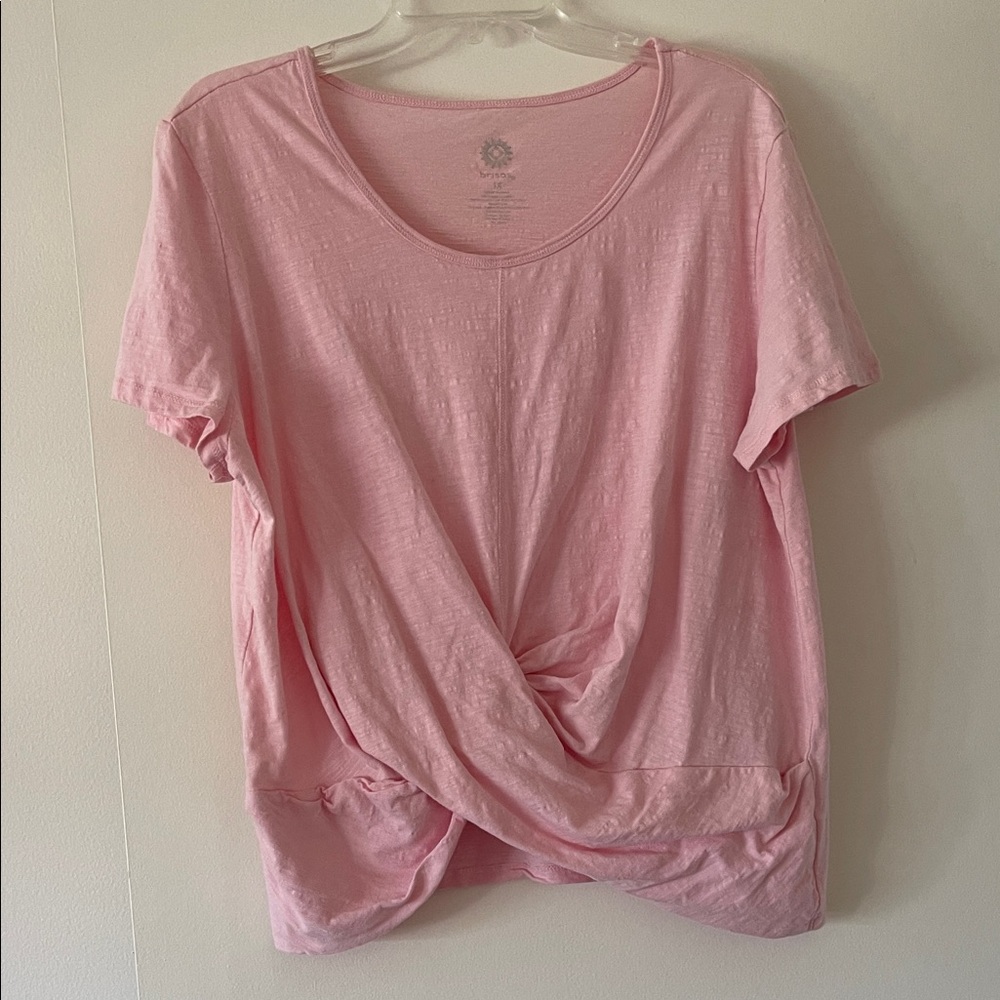 Casual Pink Short Sleeve Women's Tee